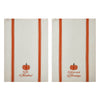 Harvest Blessings Pumpkin Tea Towel Set of 2 19x28