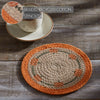 Harvest Blessings Natural Stencil Pumpkin Trivet 8