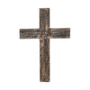 Distressed Grey FAITH Wooden Cross 18x12