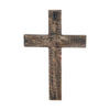 Distressed Grey FAITH Wooden Cross 18x12