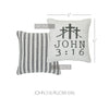 Celebrate Grace John 3:16 Pillow 6x6