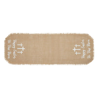 Celebrate Grace Jute Burlap Happy Easter Runner 12x36