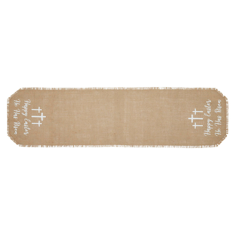 Celebrate Grace Jute Burlap Happy Easter Runner 12x48