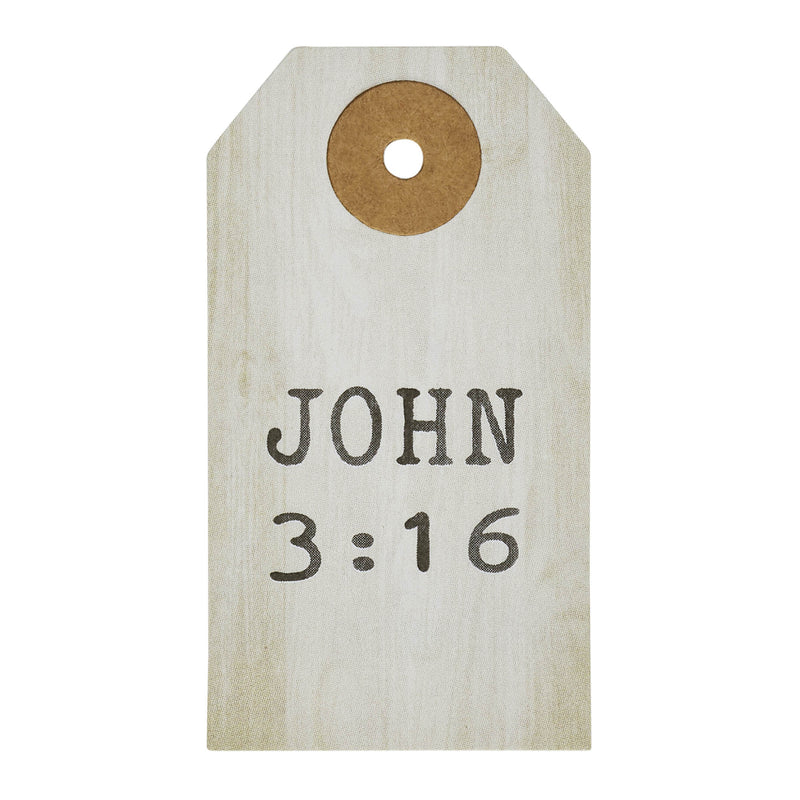 Celebrate Grace John 3:16 Paper Tag 2.75x1.5 w/ Twine Set of 50