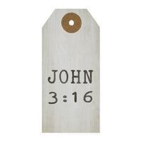 Celebrate Grace John 3:16 Paper Tag 3.75x1.75 w/ Twine Set of 50