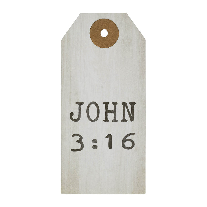 Celebrate Grace John 3:16 Paper Tag 3.75x1.75 w/ Twine Set of 50