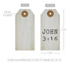 Celebrate Grace John 3:16 Paper Tag 3.75x1.75 w/ Twine Set of 50