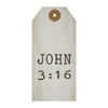 Celebrate Grace John 3:16 Paper Tag 4.75x2.25 w/ Twine Set of 50