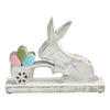 Bunny Hop Wooden Bunny w/ Cart Of Eggs 6.75x8.75x1.9