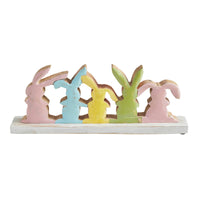 Bunny Hop Wooden 5 Bunny Silhouettes 5x13.5x2