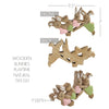 Bunny Hop Wooden Bunnies Playtime Natural 7x9.5x1