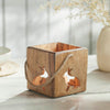 Bunny Hop Wooden Bunny Cutout Box w/ Twine 4.75x5x5