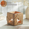 Bunny Hop Wooden Bunny Cutout Box w/ Twine 4.75x5x5