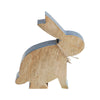 Bunny Hop Wooden Enamel Bunny w/ Natural Beads 7x6.75x1.5