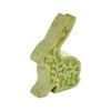 Bunny Hop Wooden Sitting Bunny In Green 6.75x5x1.5