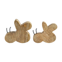 Buzzy Bees Wooden Painted Bees Set of 2 Sizes