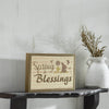 Bunny Hop Spring Blessings MDF Framed Wall Sign 6.5x10x1