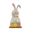 Bunny Hop MDF Blushing Bunny & Eggs w/ Base 12x6.5x2