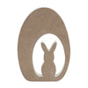 Bunny Hop MDF Bunny In Striped Egg 8x5.5x0.75