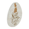 Bunny Hop Some Bunny Loves You Egg MDF Wall Sign 12x9x0.5