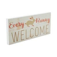 Bunny Hop Every Bunny Welcome MDF Sign 7x16x1