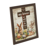 Bunny Hop Joshua 24:15 Cross MDF Wall Sign 12x10x0.5