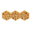 Buzzy Bees Be Grateful for Every Moment Hexagons MDF Wall Sign 5.8x15x1