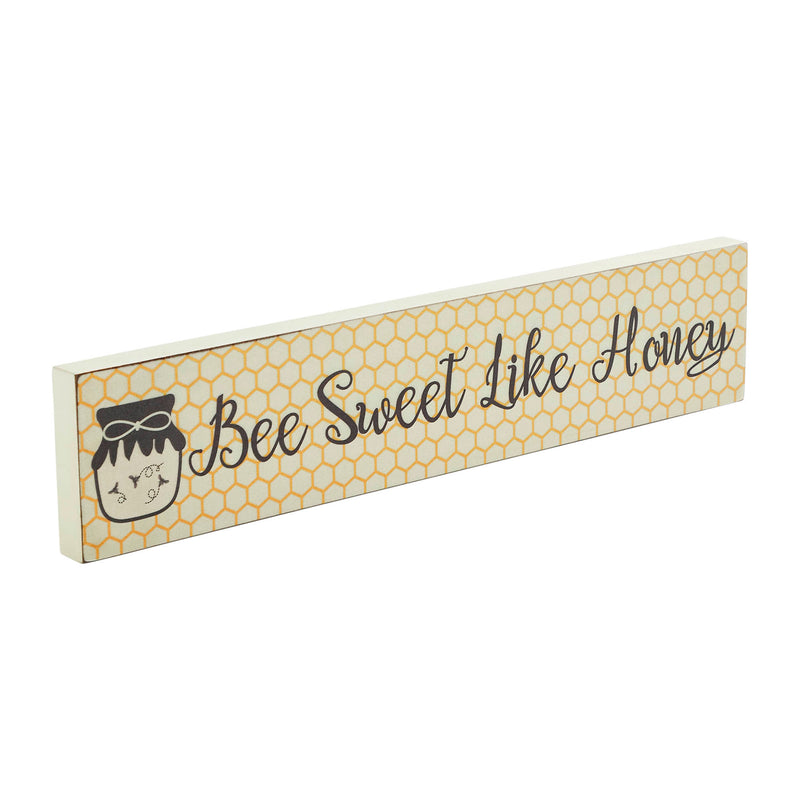 Buzzy Bees Bee Sweet Like Honey MDF Wall Sign 3x14x0.75