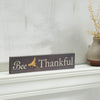 Buzzy Bees Bee Thankful Grey MDF Wall Sign 3x14x0.75