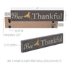 Buzzy Bees Bee Thankful Grey MDF Wall Sign 3x14x0.75