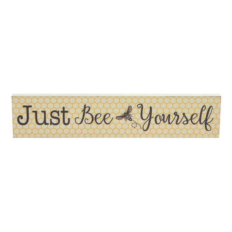 Buzzy Bees Just Bee Yourself MDF Wall Sign 3x14x0.75