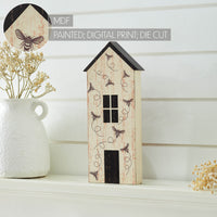 Buzzy Bees Saltbox House with Bee Trails MDF Wall Sign 10x4.5x1