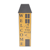 Buzzy Bees Welcome To The Buzz Saltbox House MDF Sign 23x7x1