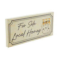 Buzzy Bees For Sale Local Honey MDF Wall Sign 7x16x1