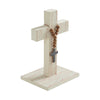 Celebrate Grace MDF Cross w/ Wooden Bead Ornament 9.75x6x5