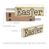 Celebrate Grace Easter w/ Cross Antique White MDF Wall Sign 3x9x1