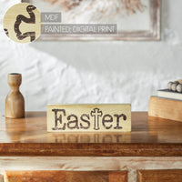 Celebrate Grace Easter w/ Cross Antique White MDF Wall Sign 3x9x1