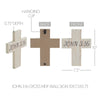 Celebrate Grace John 3:16 Cross MDF Wall Sign 10x7.5x0.75