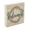 Celebrate Grace Redeemed w/ Crown Of Thorn MDF Block Sign 6x6x1