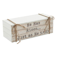 Celebrate Grace He Has Risen Just As He Said Faux Book Stack 3.5x10x4