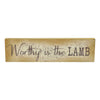 Celebrate Grace Worthy Is The Lamb MDF Wall Sign 4x15x1