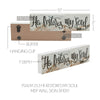 Celebrate Grace Psalm 23:3 He Restores My Soul MDF Wall Sign 3x10x1