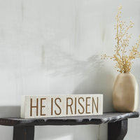 Celebrate Grace He Is Risen MDF Sign 3x13x1