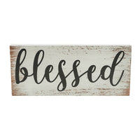 Celebrate Grace Blessed MDF Sign 7x16x1