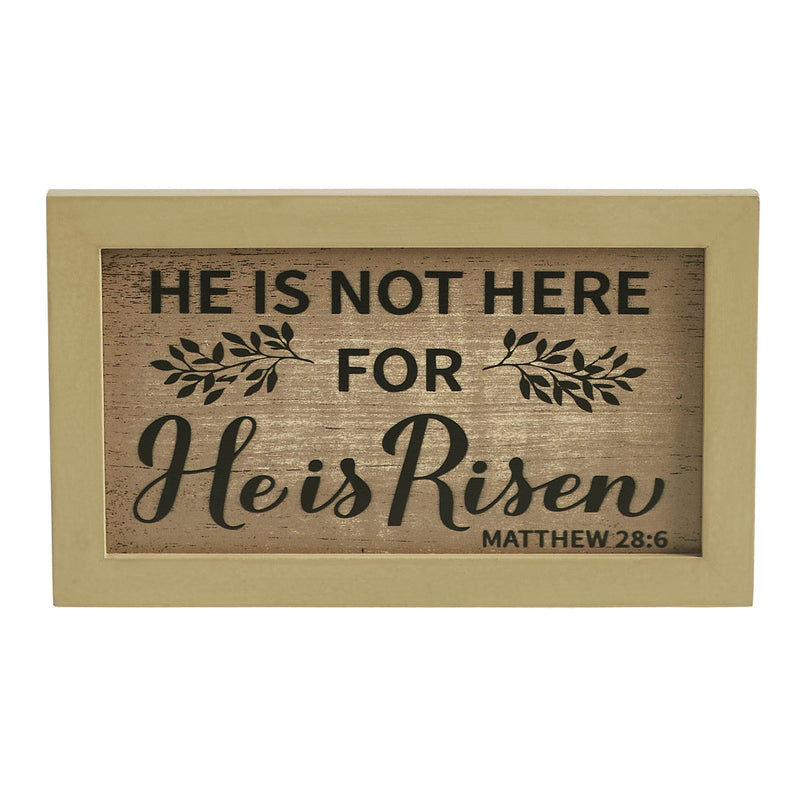 Celebrate Grace Matthew 28:6 He Is Risen MDF Wall Sign 6x10x0.5