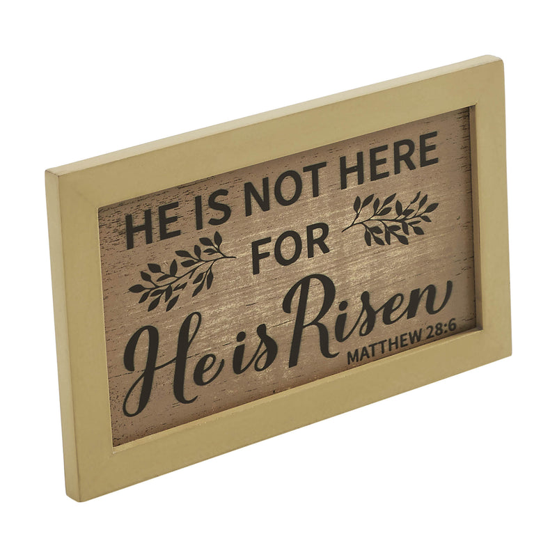 Celebrate Grace Matthew 28:6 He Is Risen MDF Wall Sign 6x10x0.5