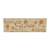 Spring In Bloom Love Grows Here w/ Daisies MDF Wall Sign 5x15x1