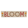 Spring In Bloom Tulips & BLOOM MDF Wall Sign 3x12x0.75