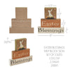 Spring In Bloom Easter Blessings MDF Block Sign Set of 3 Sizes