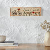 Spring In Bloom Here Comes Spring w/ Bicycle & Tulip MDF Wall Sign 4x14x0.75